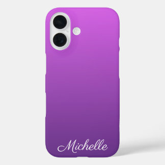 パーソナライズド パープル オンブレ iPhone 16ケース