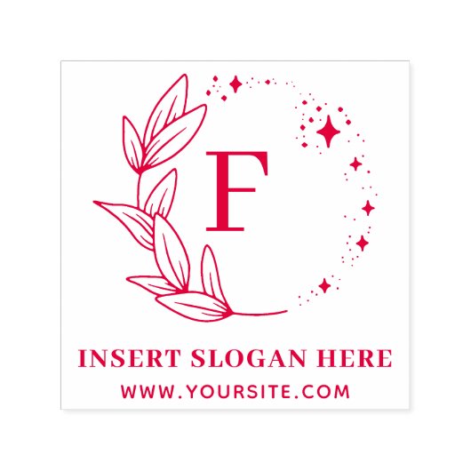 パーソナライズド ビジネス モノグラム セルフインキングスタンプ (デザイン)