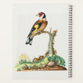 パーソナライズド ビンテージ植物画 鳥 アカデミック プランナー手帳 (裏面)