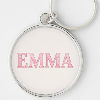 パーソナライズド ピンクマーブル EMMA キーホルダー