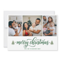 パーソナライズド ファミリークリスマス 写真 & ファミリーテキスト
