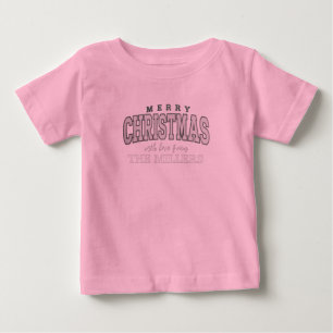 パーソナライズド ファミリーパーティー クリスマス 2025 ベビーTシャツ