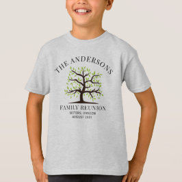 パーソナライズド ファミリー リユニオン ジェネアロジー マッチング Tシャツ