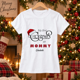 パーソナライズド ファーストクリスマスママTシャツ Tシャツ