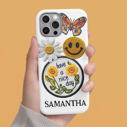 パーソナライズド フェイク パッチ おしゃれ 重ね着 プレゼント Case-Mate iPhoneケース