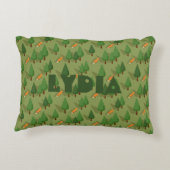 パーソナライズド フォレスト フォックス ベイビー アクセントクッション (裏面)