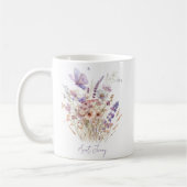 パーソナライズド フラワーデザイン コーヒーマグカップ (左)