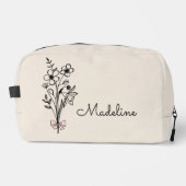 パーソナライズド フラワーブライドメイド ベージュ ドップキット (正面)