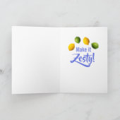 パーソナライズド フルーツ レモン ライム  カード (内部)