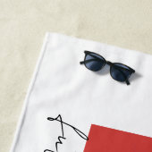 パーソナライズド ブライド | 将来のミセス カスタムネーム ビーチタオル (インサイチュ)