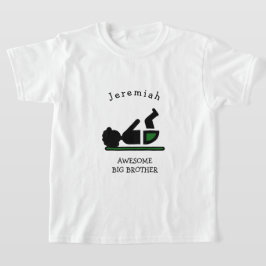 パーソナライズド ベイビー アフロ AWESOME BIG BROTHER Tシャツ