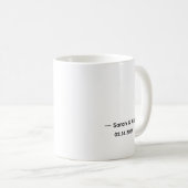 パーソナライズド ベスト スワイプ ラブ 引用 コーヒーマグカップ (正面右)