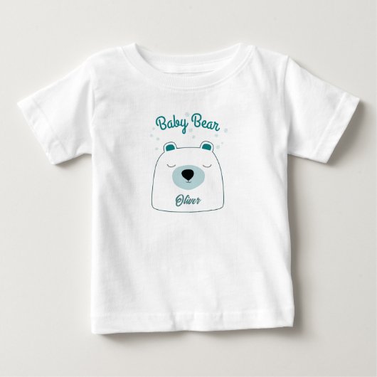 パーソナライズド ベビー ベア Tシャツ (正面)