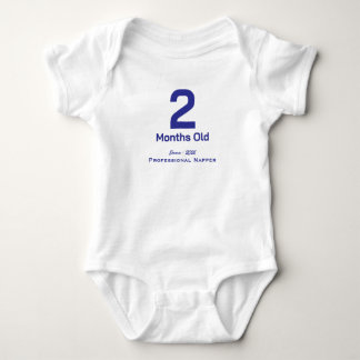 パーソナライズド ベビー 月齢 Tシャツ 男の子