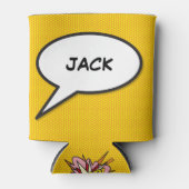 パーソナライズド ポップアート コミックブック スピーチバブル 缶クーラー (正面)