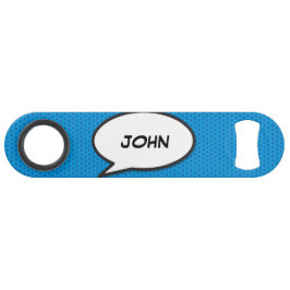 パーソナライズド ポップアート コミックブック スピーチ バブル スピード栓抜き