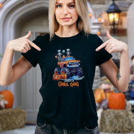 パーソナライズド ママのグールギャング ハロウィン Tシャツ