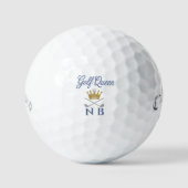パーソナライズド モノグラム ゴルフボール GOLF QUEEN (正面)