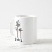パーソナライズド ヤシの木 コーヒーマグカップ (正面左)