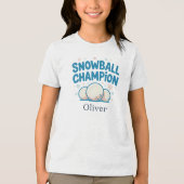 パーソナライズド ユーモア溢れる家族のクリスマス トライブレンドＴシャツ (正面)