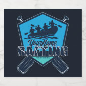 パーソナライズド ラフティング ホワイトウォーター リバー アドベンチャー ビールラベル (シングルラベル)