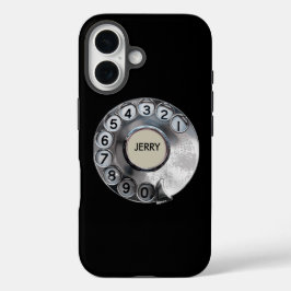 パーソナライズド レトロロータリーフォン iPhone 16ケース