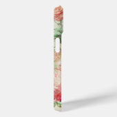 パーソナライズド ヴィンテージ ピンク フラワー 薔薇柄 Case-Mate iPhoneケース (裏面 / 右)