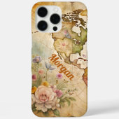 パーソナライズド ヴィンテージ マップ Case-Mate iPhoneケース (裏面)