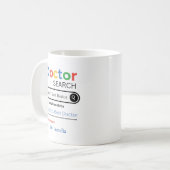 パーソナライズド 世界一の医師検索結果 コーヒーマグカップ (正面左)