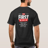 パーソナライズド 初めての単独飛行 | パイロット | 飛行機 Tシャツ (裏面)