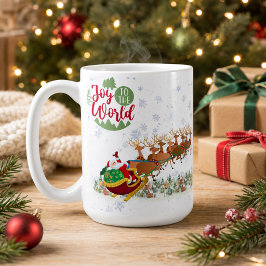 パーソナライズド 喜びのクリスマス コーヒーマグカップ