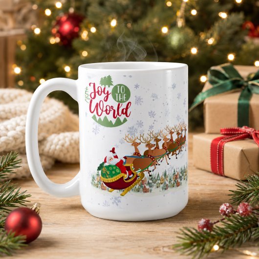 パーソナライズド 喜びのクリスマス コーヒーマグカップ