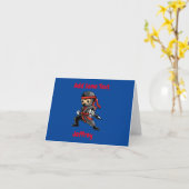 パーソナライズド・忍者 カード (黄色い花)