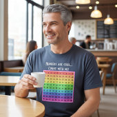 パーソナライズド "数字はクール!" 1-100 チャート キッズ Tシャツ