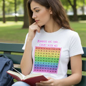 パーソナライズド "数字はクール!" 1-100 チャート キッズ Tシャツ