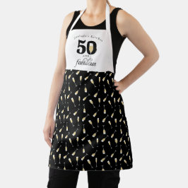 パーソナライズド 50歳の誕生日おめでとう エプロン