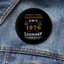 パーソナライズド 50歳の誕生日 1976年 おしゃれブラック