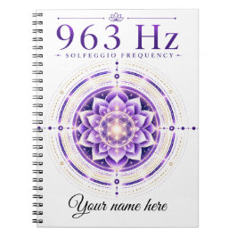 パーソナライズド 963 Hz ソルフェジオ周波数ノートブック ノートブック
