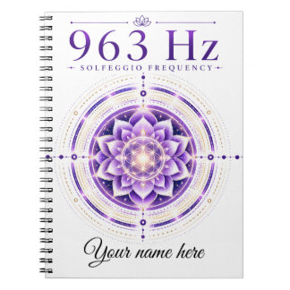パーソナライズド 963 Hz ソルフェジオ周波数ノートブック ノートブック