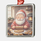パーソナライズド "Baking Spirits Bright" クリスマス メタルオーナメント (左)