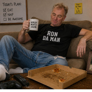 パーソナライズド Da Man 面白い名前Tシャツ 彼へのギフト Tシャツ