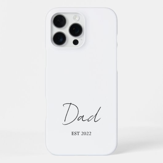 パーソナライズド「DAD Est. [年]」-  iPhoneケース (裏面)