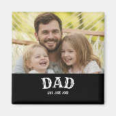 パーソナライズド Dad Est 20XX マグネット (正面)