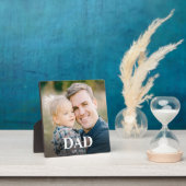 パーソナライズド Dad Established 父の日フォト フォトプラーク (インサイチュ)