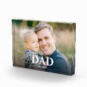 パーソナライズド Dad Established 父の日 フォトブロック (右)