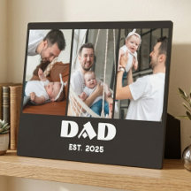 パーソナライズド Dad Established 3枚フォトコラージュ