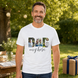パーソナライズド「DAD my hero」ホワイトTシャツ Tシャツ