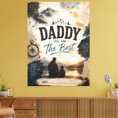 パーソナライズド Daddy You Are The Best ウォールアート (インサイチュ (リビング))