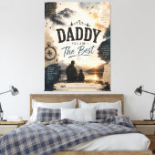 パーソナライズド Daddy You Are The Best ウォールアート (インサイチュ (寝室))