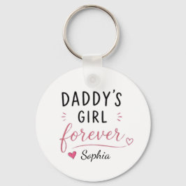 パーソナライズド Daddy's Girl Forever キーホルダー